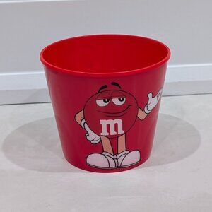 Red M and M Bucket